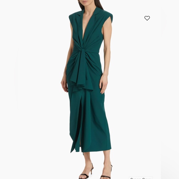 Cinq a Sept Padma Dress in Green Onyx.